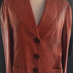 Vintage MOSCHINO leather coat